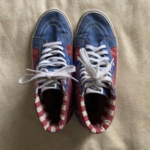 Vans SK8-Hi Reissue Stars and Stripes Canvas Shoes